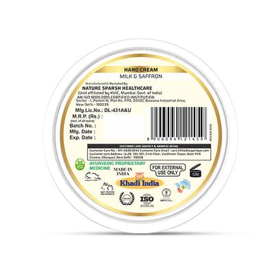 Khadi Organique Khadi Hand Cream - Milk & Saffron 50 gm - Lotions & Creams