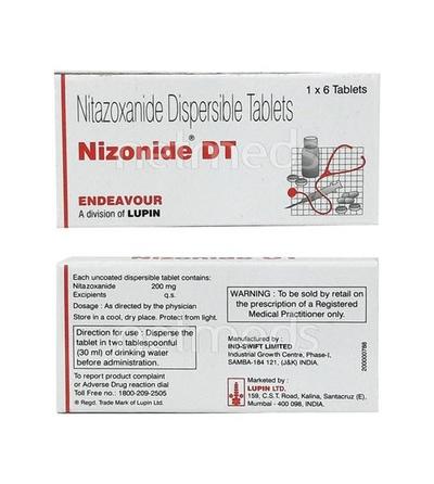 Nizonide DT 200mg Tablet 6'S - Amoebiasis-Ant