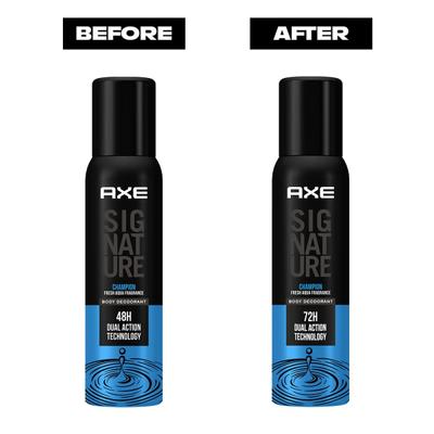 Axe Signature Body Deodorant (72H Dual Action Technology) - Champion 122 ml - Men Deodorants/Roll-Ons