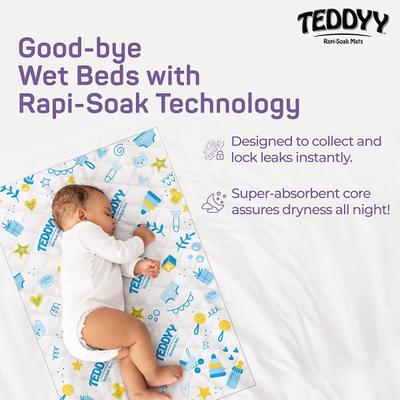 Teddyy Rapi - Soak Disposable Mats (60 cm x 60 cm) 10's - Baby Bedding