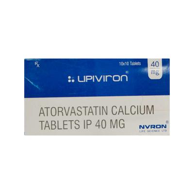 LIPIVIRON 40mg Tablet 10's - High Cholesterol-Dys