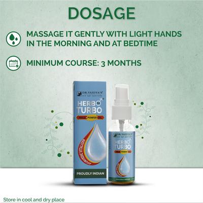 Dr.Vaidya's Herbo 24 Turbo Male Power Oil (Pack of 2 x 25 ml) - Sexual Healthcare