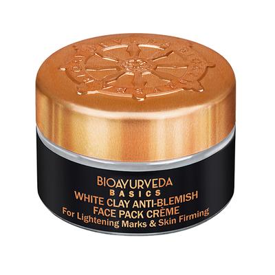 Bioayurveda Basics White Clay Anti-Blemish Face Pack Creme 20 gm - Face Packs
