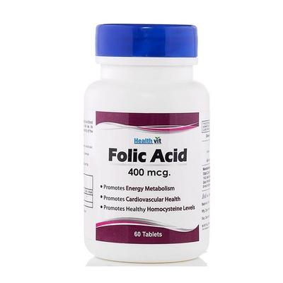HealthVit Folic Acid 400 mcg Tablets 60's - General Health