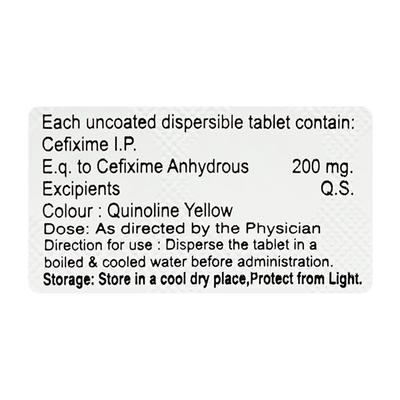 CAREFIX DT 200 Tablet 10's - Bacterial Infections-Cep