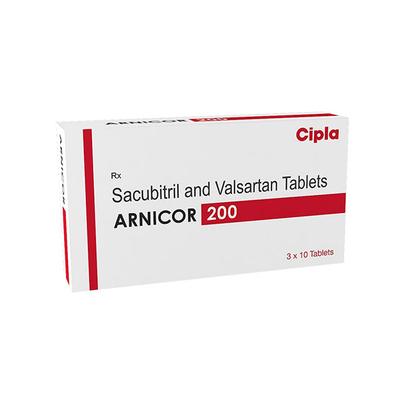 ARNICOR 200 Tablet 10's - Heart Failure-Ant