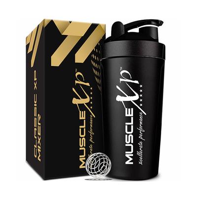 MuscleXP Classic XP Gym Shaker - Black 750 ml - Gym Accessories