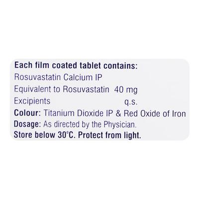 ROSUBEST 40 Tablet 10's - High Cholesterol-Dys