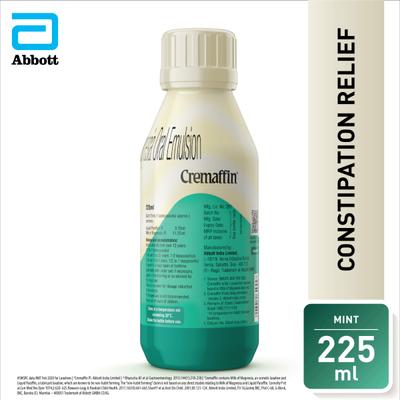 Cremaffin Constipation Relief Liquid - Mint 225ml - Indigestion/Constipation