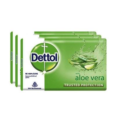 Dettol Aloe Vera Soap (Pack of 3 X 100 gm) - Soaps
