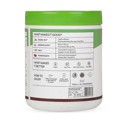 Oziva Plant Based Biotin 10000+ mcg Powder 125 gm - Hair & Skin