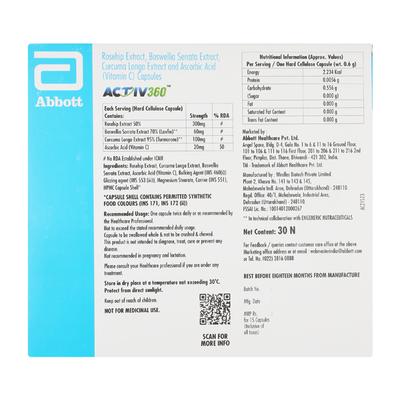 ACTIV360 Capsule 15's - Supplements-Sup