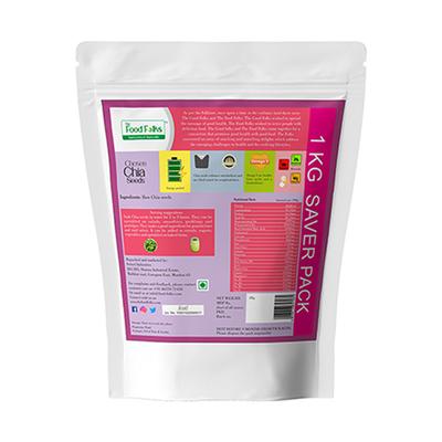 The Food Folks Chosen Raw Chia Seeds 1 kg - Nutritional Bars