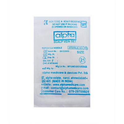 Alpha Scalp Vein Set (21 G) - Surgical Instruments