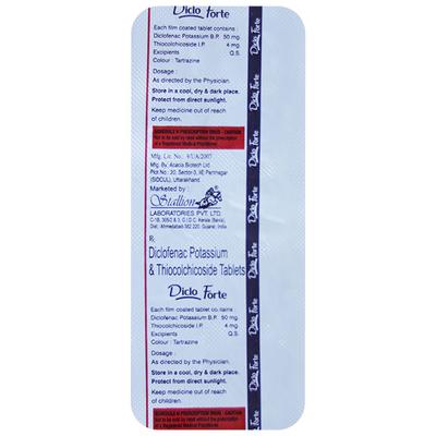 DICLO FORTE Tablet 10's - Muscle Cramps/Spasticity-Mus