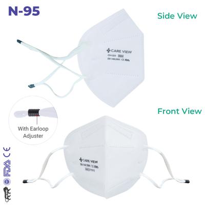 Care View N95 FFP2 Protective Face Mask (Adjustable) - Ear Loop 6's - Face Mask