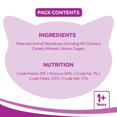 Whiskas Adult Chicken in Gravy 85 gm - Petfood