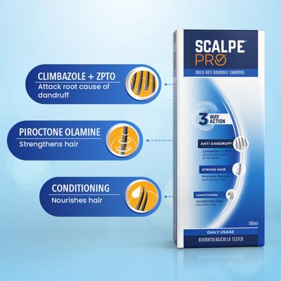 Scalpe Pro Daily Anti Dandruff Shampoo 100 ml - Shampoos