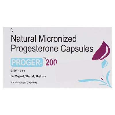 PROGER 200 Softgel Capsule 10's - Hormonal Therapy-Oes