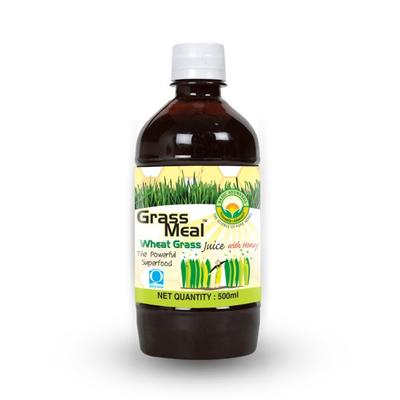Basic Ayurveda Grass Meal (Wheat Grass) Juice with Honey 500 ml - Ayurvedic Juices