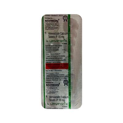 LIPIVIRON 10mg Tablet 10's - High Cholesterol-Dys