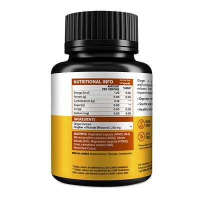 Natxtra Ginger Capsule 60's - Digestive Health