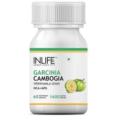 INLIFE Garcinia Cambogia 1600 mg Vegetarian Capsules 60's - Herbal Dietary Supplement