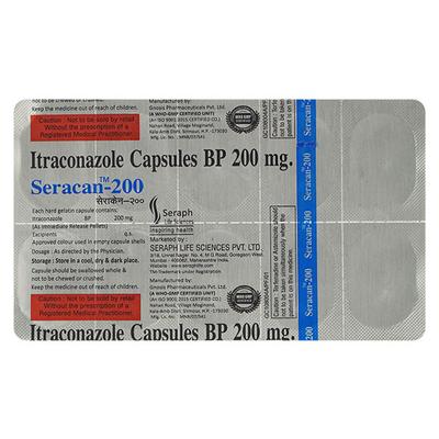 SERACAN 200mg Capsule 10's - Fungal Infections-Anf