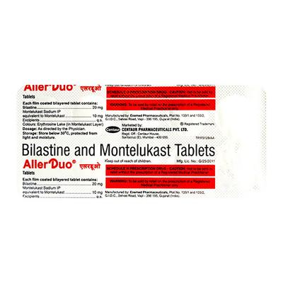 ALLER DUO Tablet 10's - Allergies-Ant