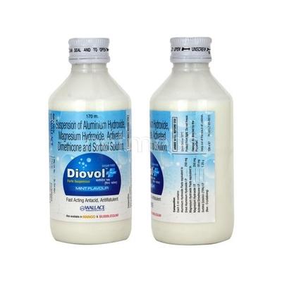 Diovol Plus Forte Mint Suspension 170ml - Ulcer/Reflux/Flatulence-Aaa