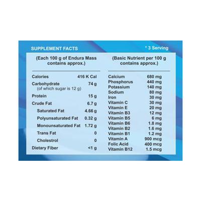 Endura Mass Weight Gain Powder - Vanilla 400 gm - Weight Gain