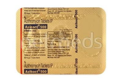 Azibact 500mg Tablet 3'S - Bacterial Infections-Mac