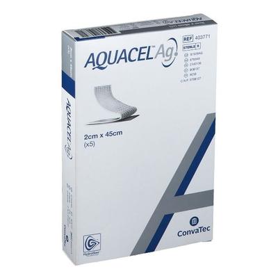 Convatec Aquacel Ag Hydrofiber Dressing (2 cm x 45 cm) 5's - Tapes & Films