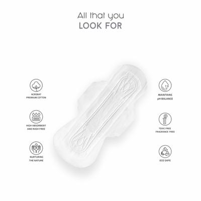 Evolve Essential Sanitary Pads - Combo Pack (23 Medium Flow + 22 Heavy Flow) - Sanitary Napkins