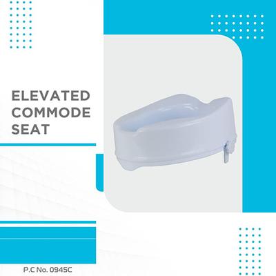 Vissco Raised Toilet Seat without Lid (6 inch) - Wheelchairs & Walking Sticks
