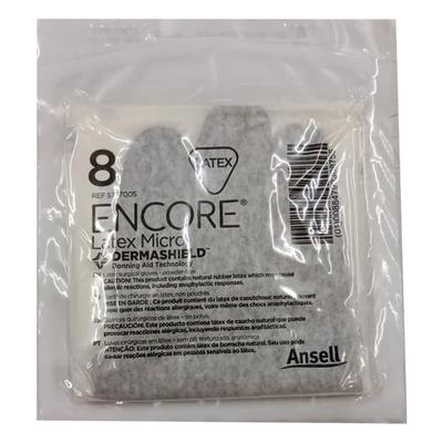 Ansell Encore Latex Micro Powder Free Gloves (8.0) (1 Pair) - Gloves - S
