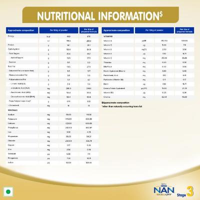 Nestle NAN Excellapro 3 (After 12 Months) Follow Up Formula Powder 400 gm - Baby And Infant Supplements