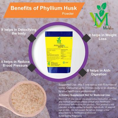 Mint Veda Psyllium Husk Powder (Pack of 2 x 200 gm) - Digestive Health