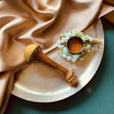 Natural Vibes Kansa Face Massage Wand + Free Gold Ayurvedic Beauty Oil - Perfumes (Edt/Edp)