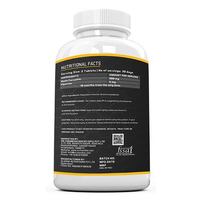 Neurapid Nano Curcumin With Piperine Tablet 60's - Herbal Dietary Supplement