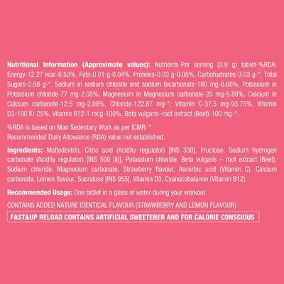 Fast&Up Reload Training Pack - Berry (Pack of 4 x 20's) - Energy Drinks