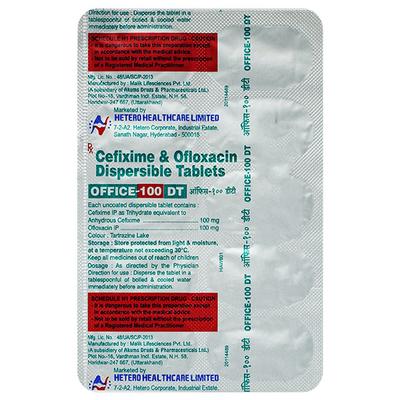 Office DT 100mg Tablet 10'S - Bacterial Infections-Cep