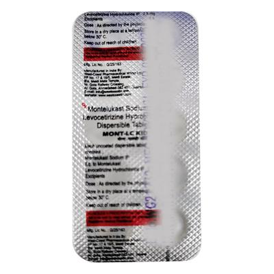 MONT LC KID Tablet 10's - Allergies-Ant
