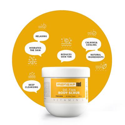 MensXP Mud De-Tan Body Scrub - Men 200 gm - Scrubs & Exfoliants