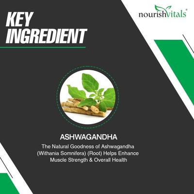 NourishVitals Ashwagandha 500 mg Veg Capsule 60's - Sexual Care