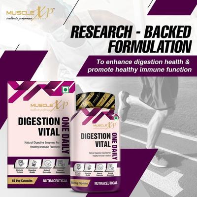 MuscleXP Digestion Vital One Daily Veg Capsule 60's - Digestive Health