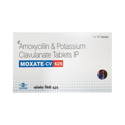 MOXATE CV 625 Tablet 10's - Bacterial Infections-Pen