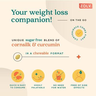 Zolv Corn Silk Sugar Free Instachews Tablet - Cranberry 45's - Herbal Dietary Supplement