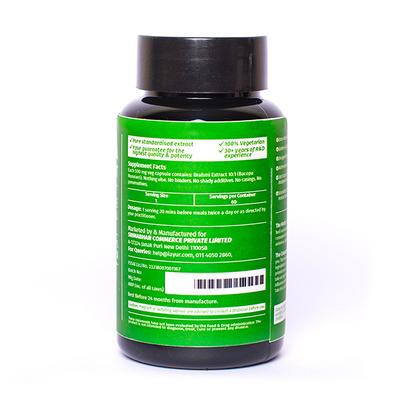 iAYUR Bacopa Leaves Extract 500 mg Veg Capsule 60's - Herbal Dietary Supplement