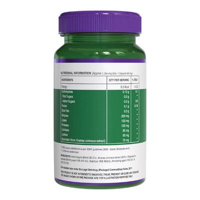 Pure Nutrition Digestive Enzymes with Bromelain 840 mg Veg Capsule 60's - Digestive Health